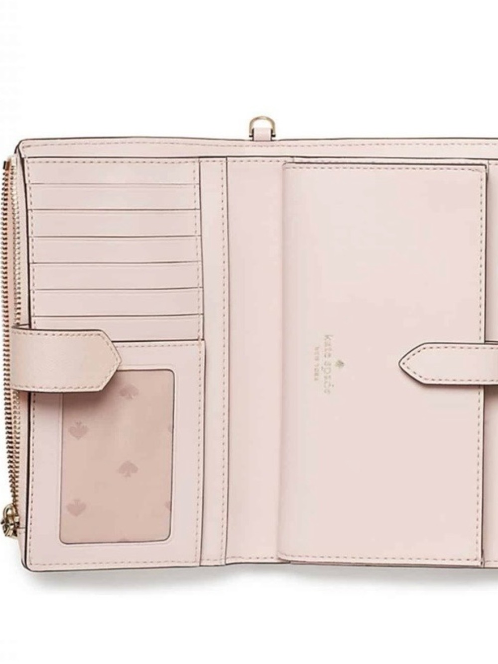 kate spade Pale Blush Leather Continental Wallet
